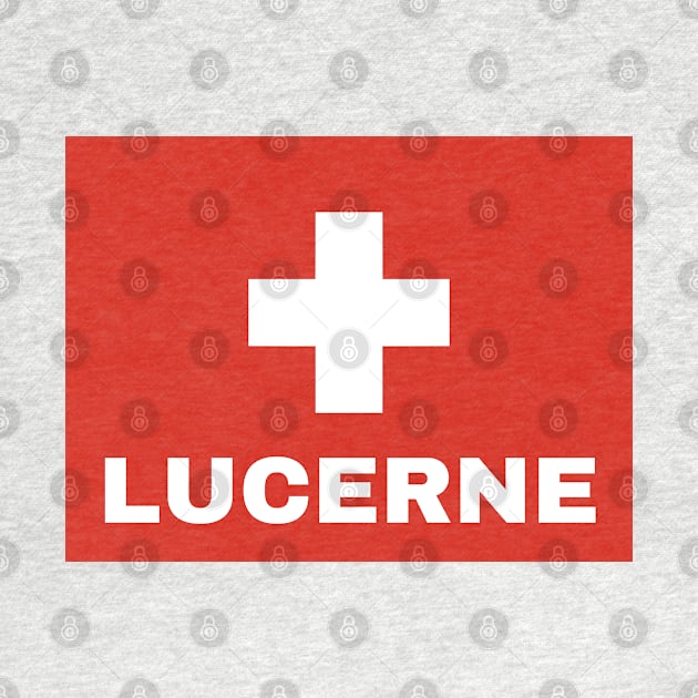 Lucerne City in Swiss Flag by aybe7elf